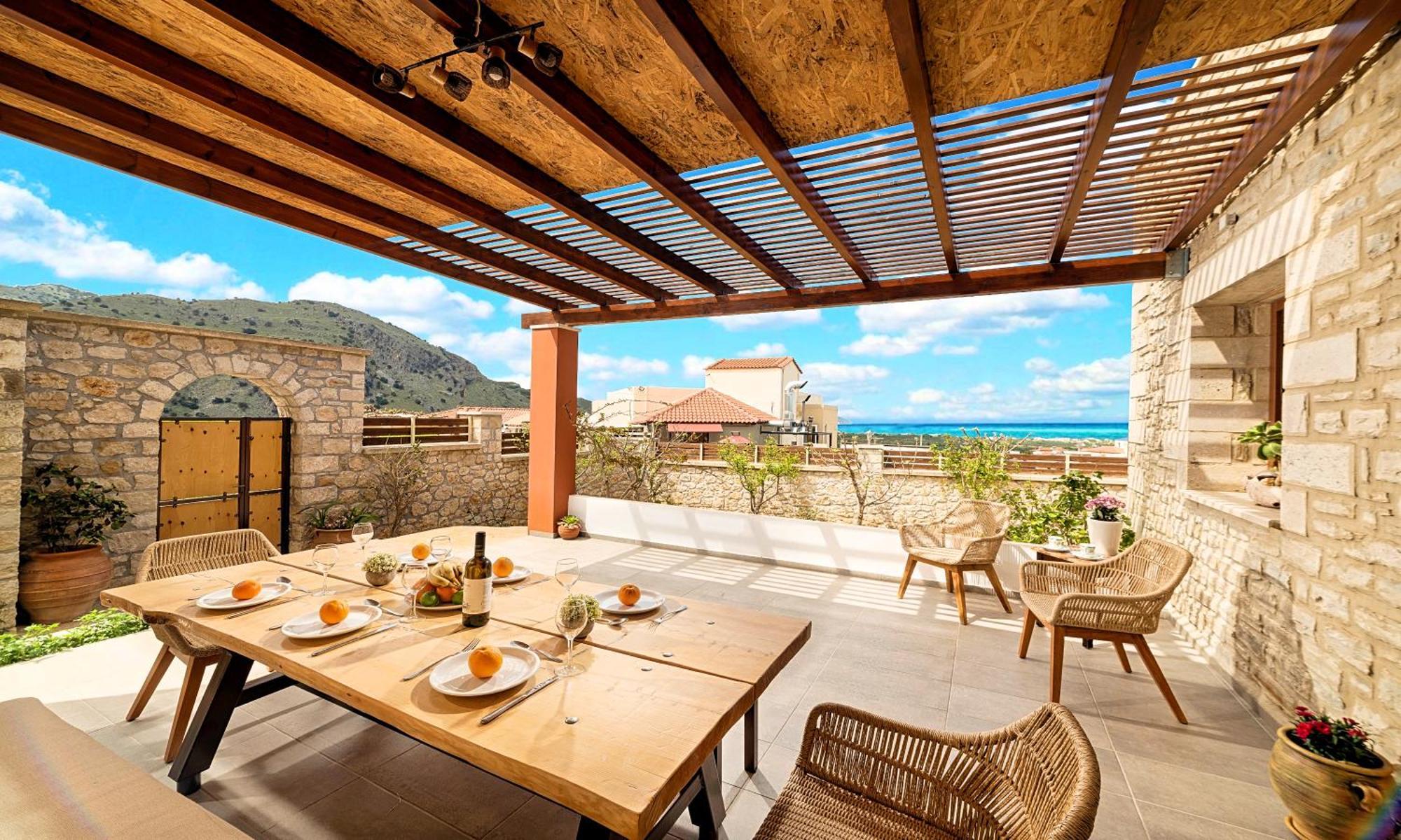 Cretan Sunrise Villa Heated Pool Dhimitrouliana ภายนอก รูปภาพ