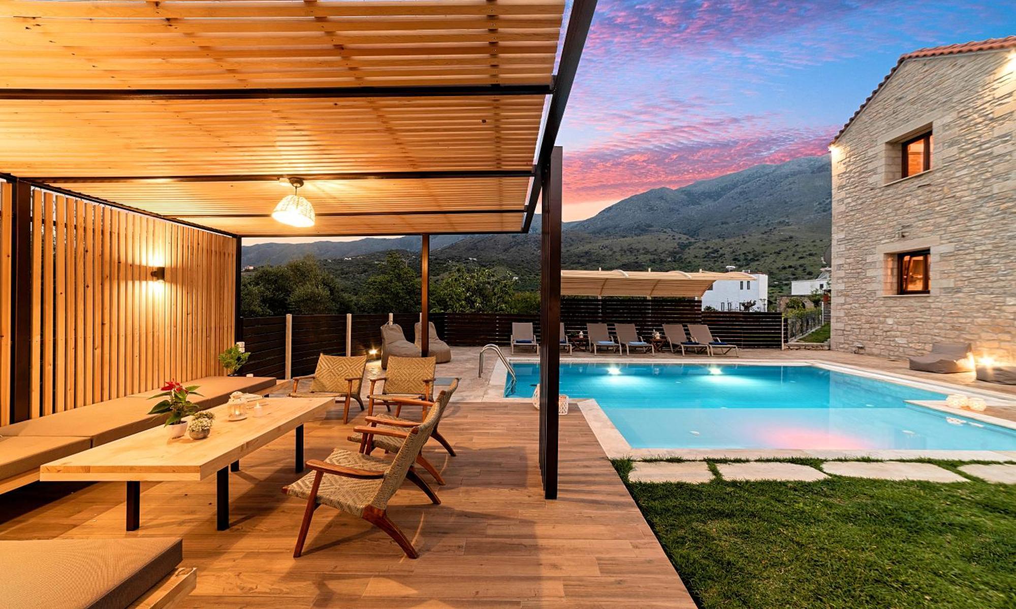 Cretan Sunrise Villa Heated Pool Dhimitrouliana ภายนอก รูปภาพ