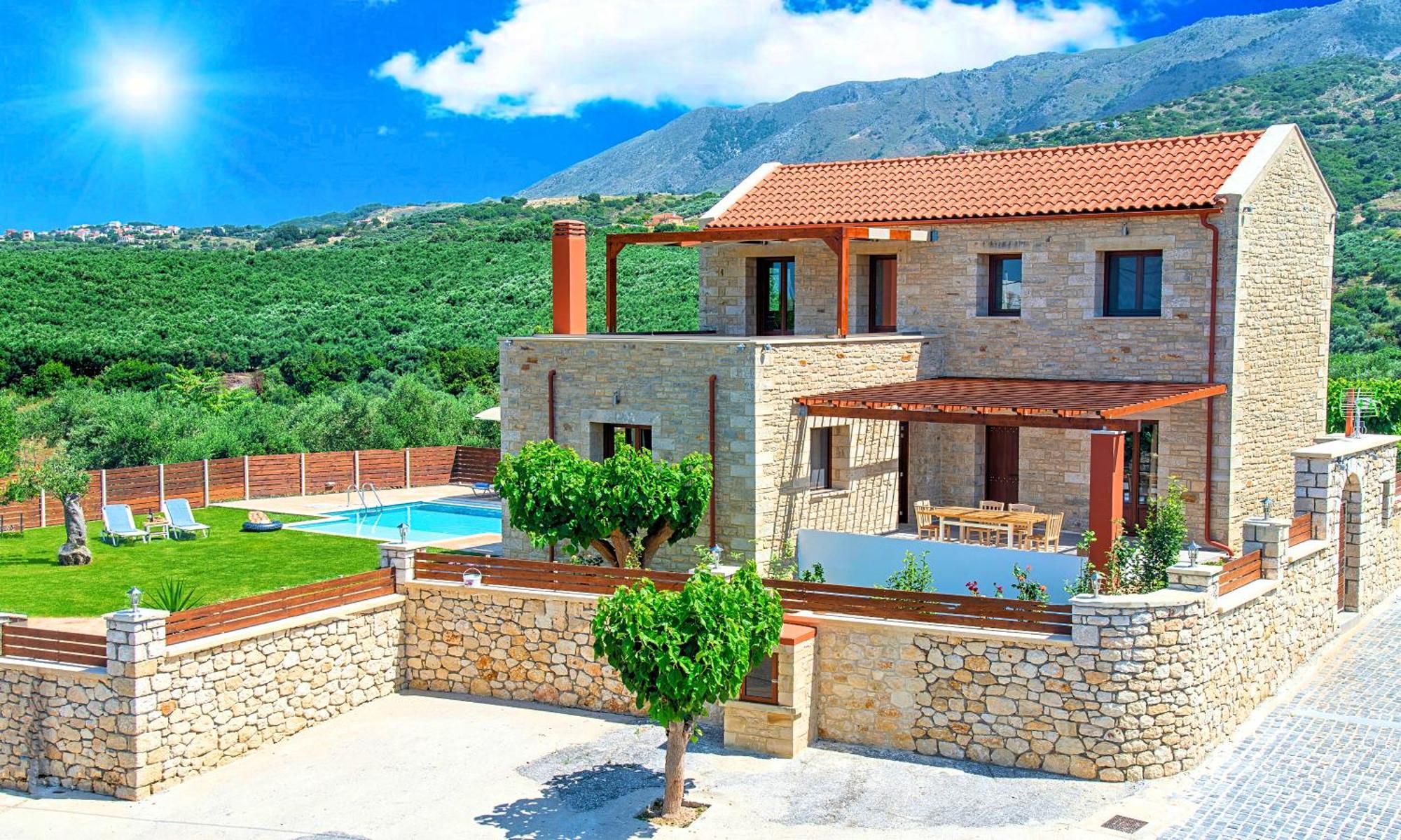 Cretan Sunrise Villa Heated Pool Dhimitrouliana ภายนอก รูปภาพ