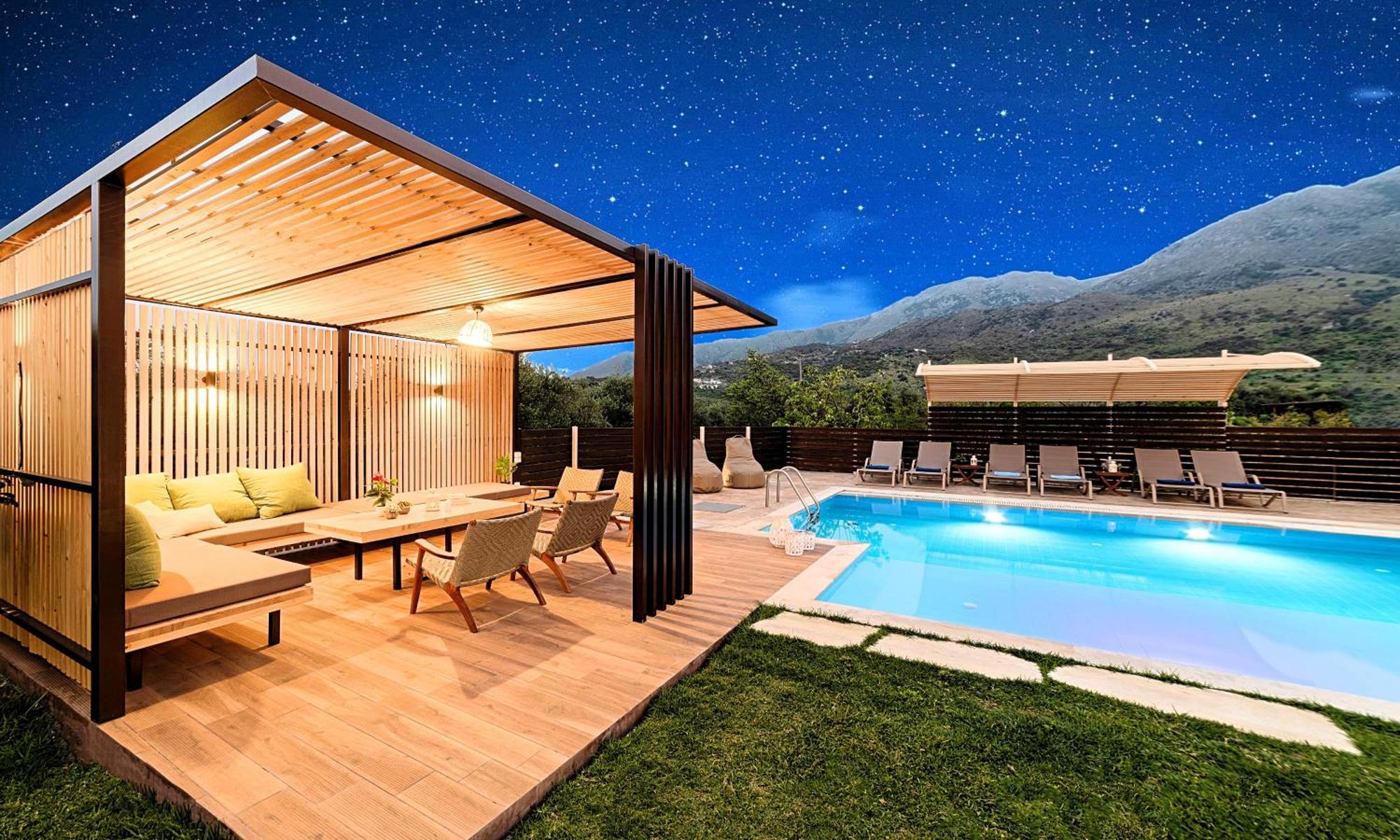 Cretan Sunrise Villa Heated Pool Dhimitrouliana ภายนอก รูปภาพ
